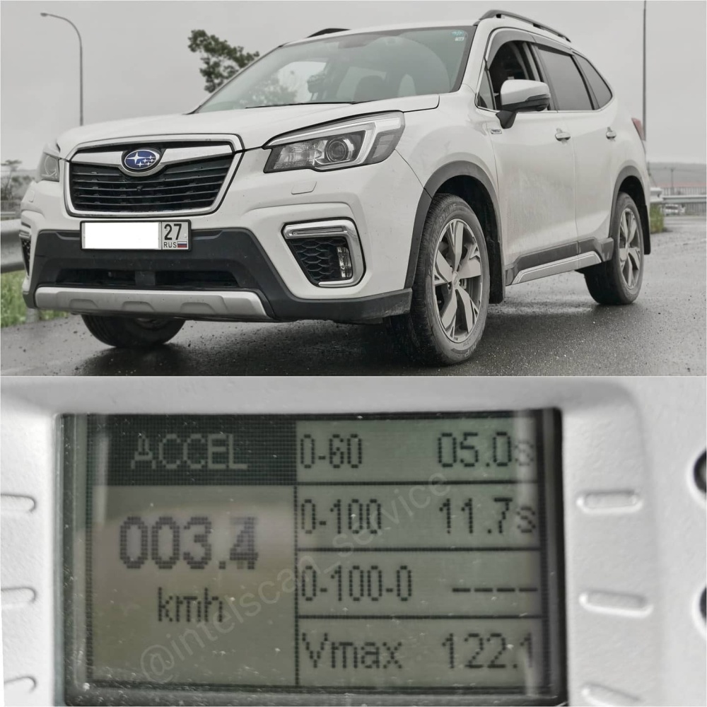 Subaru Forester, 2л 145л.с Hybrid замер разгона
